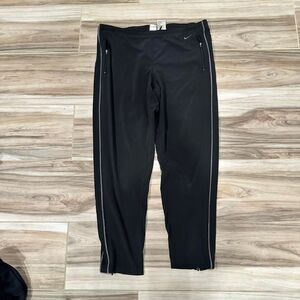 Vintage Loose Fit Nike Men's Black and gray Trackpants